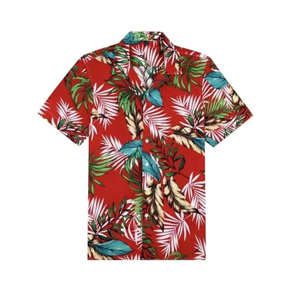 Chemise hawaïenne à manches courtes pour homme, imprimée en 3D