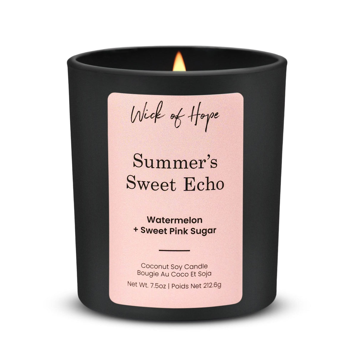 Bougie Doux Écho de l'Été | Pastèque + Sucre Rose Sucré