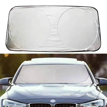 Sun block coated silver cloth material double circle