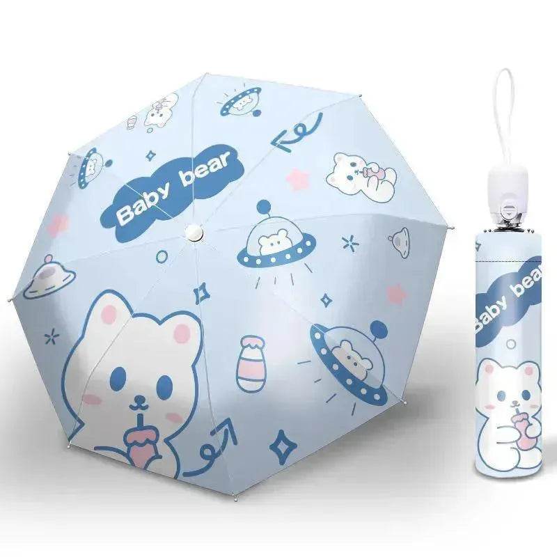 Sun Umbrella Umbrella Dual-Use Cute Lightweight Automatic Folding Umbrella
