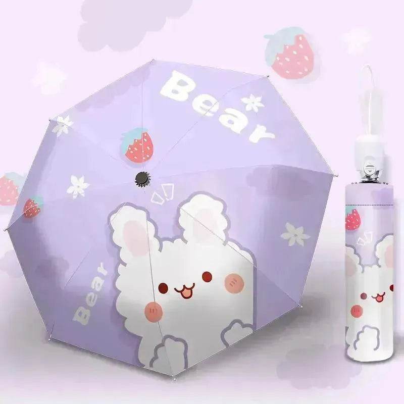 Sun Umbrella Umbrella Dual-Use Cute Lightweight Automatic Folding Umbrella