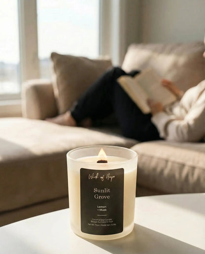 Sunlit Grove Candle | Lemon + Musk