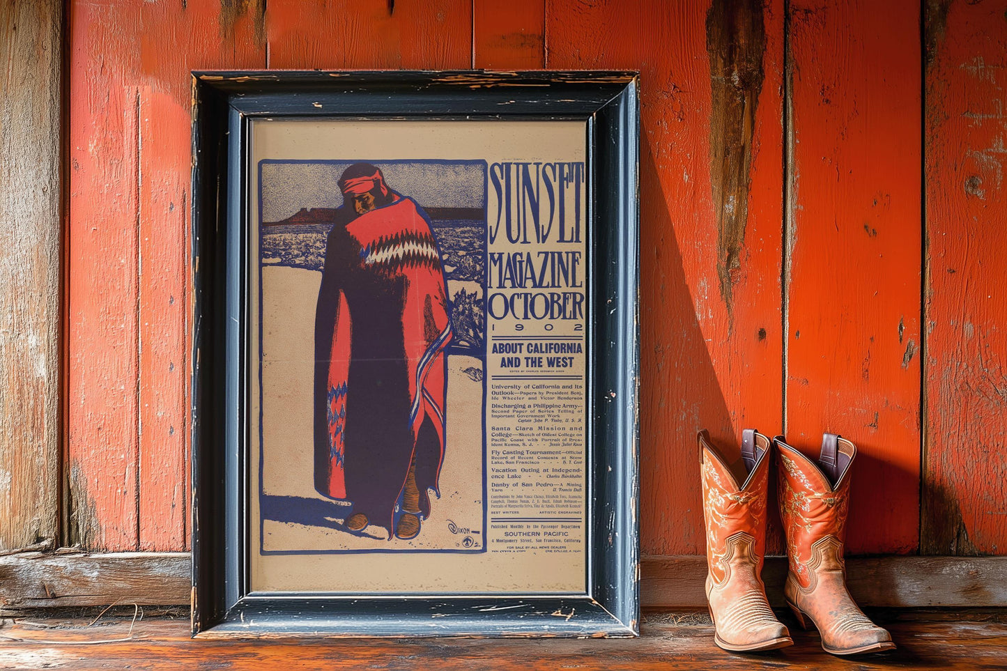 Maynard Dixon - Sunset Magazine Cover Art - 1902 (Giclee Print)