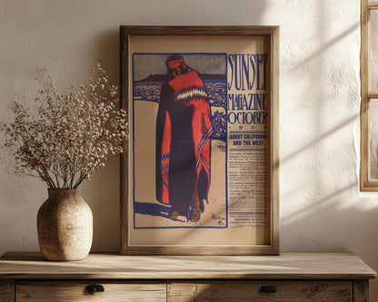 Maynard Dixon - Sunset Magazine Cover Art - 1902 (Giclee Print)