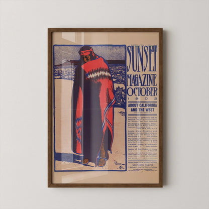 Maynard Dixon - Sunset Magazine Cover Art - 1902 (Giclee Print)