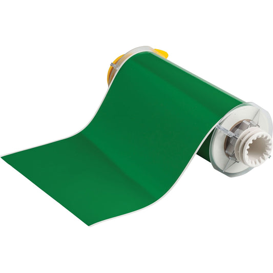 Ruban d'étiqueteuse intérieur-extérieur, vinyle, vert, largeur 8 po