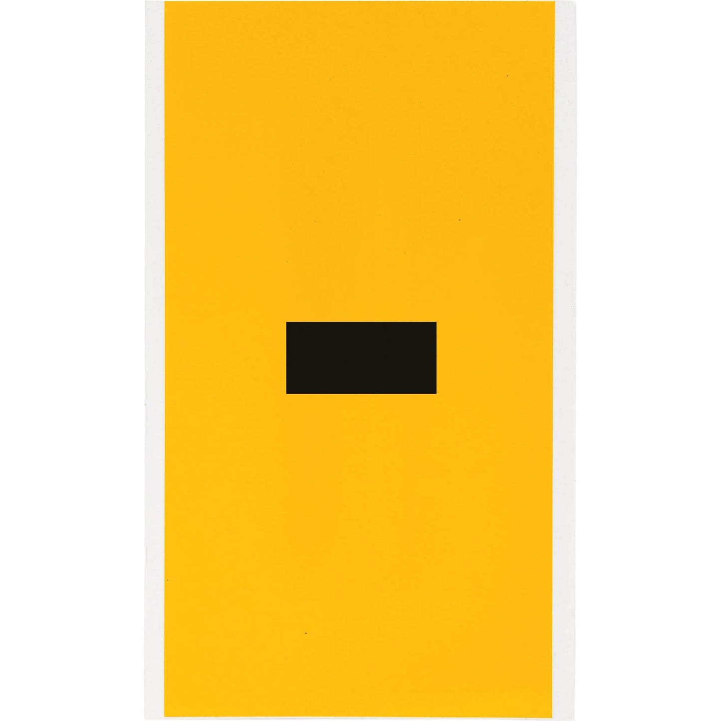 Individual Number & Letter Label, Dash (-), 6" H, Black on Yellow