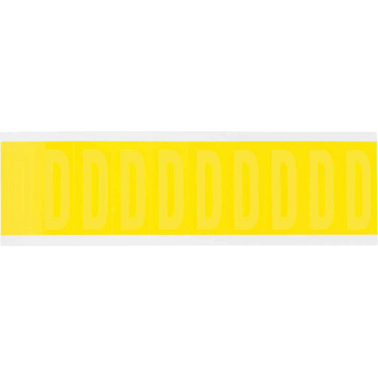 Repositionable Individual Number & Letter Labels, Blank, 2" H, Yellow