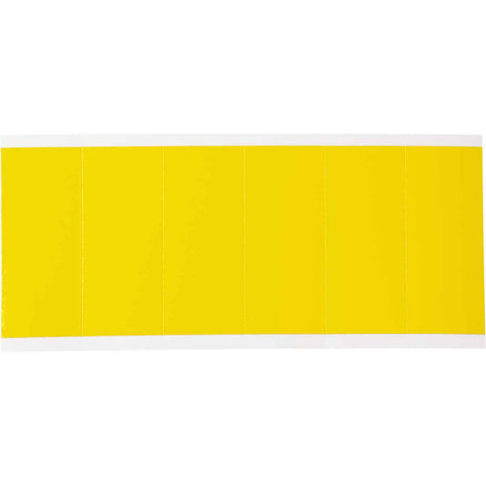 Repositionable Individual Number & Letter Labels, Blank, 3" H, Yellow