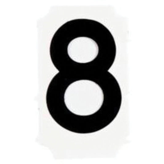Quick-Align® Individual Gothic Number and Letter Labels, 8, 1" H, Black