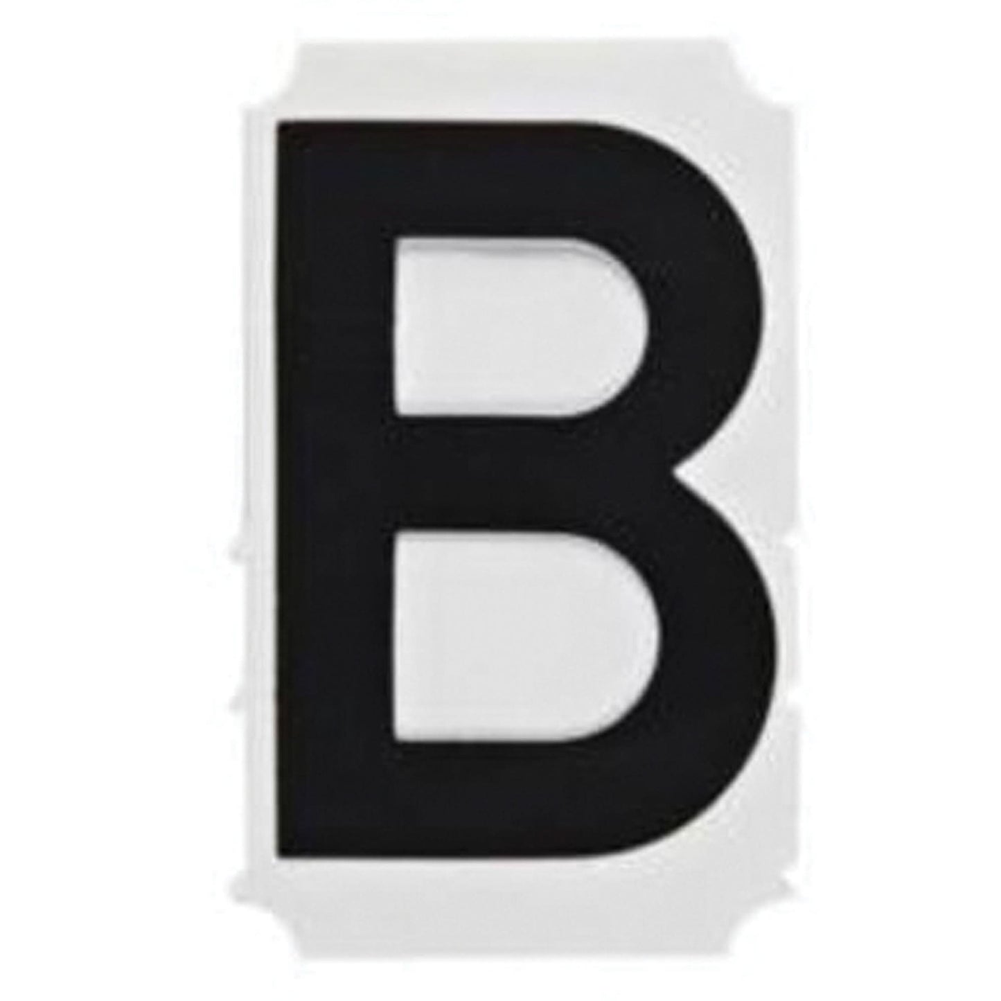 Quick-Align® Individual Gothic Number and Letter Labels, B, 1" H, Black