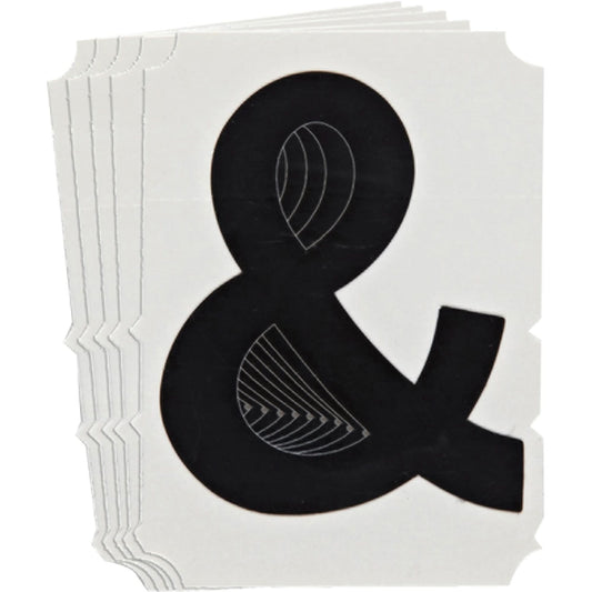 Quick-Align® Individual Gothic Number & Letter Labels, Ampersand (&), 3" H, Black