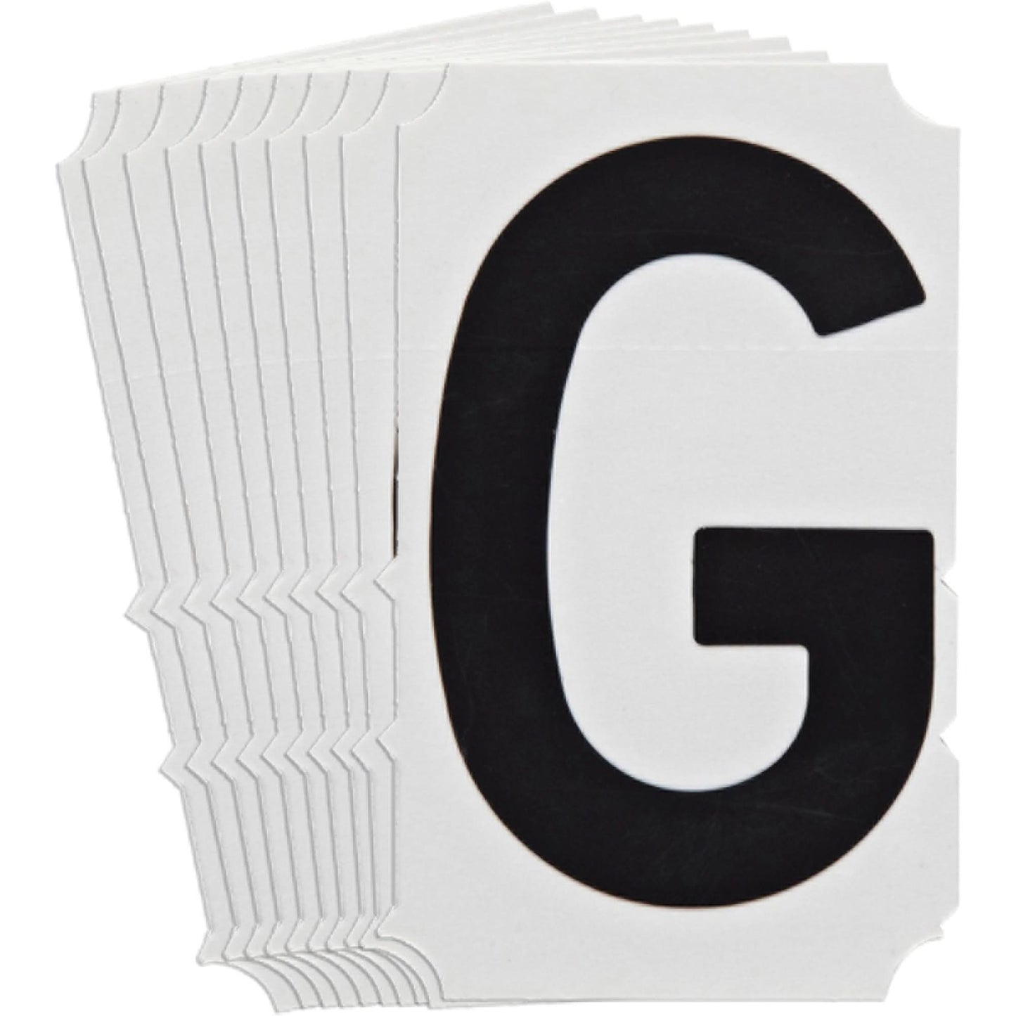 Quick-Align® Individual Gothic Number and Letter Labels, G, 3" H, Black