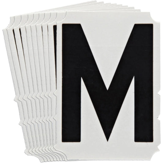 Quick-Align® Individual Gothic Number & Letter Labels, M, 3" H, Black