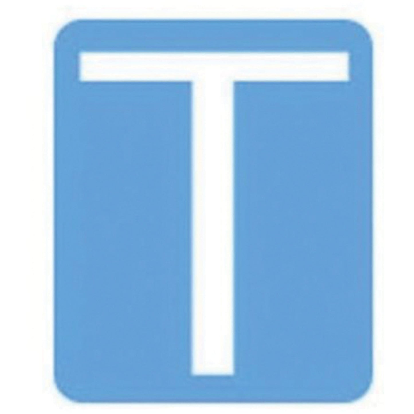 Quick-Align® Individual Gothic Number & Letter Labels, T, 3" H, White