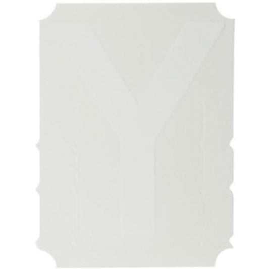 Quick-Align® Individual Gothic Number & Letter Labels, Y, 3" H, White