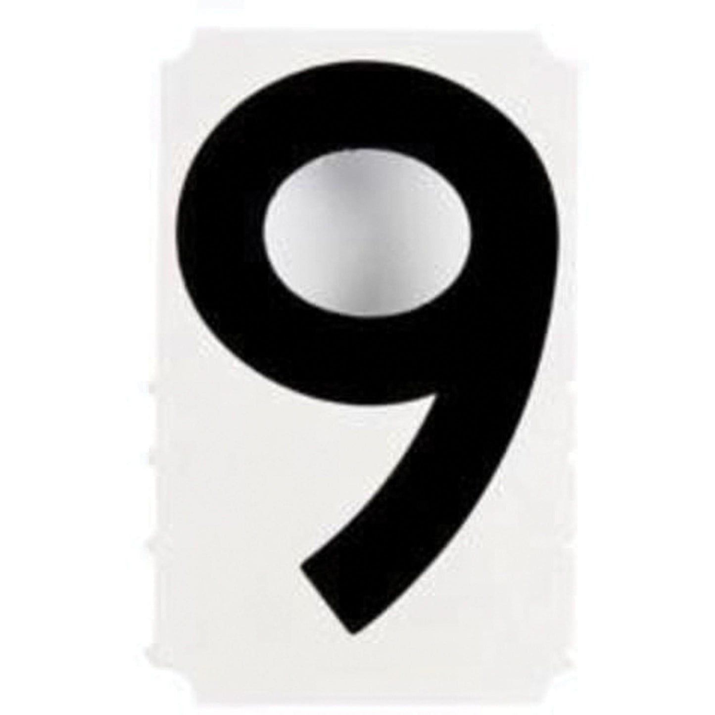 Quick-Align® Individual Gothic Number and Letter Labels, 9, 4" H, Black