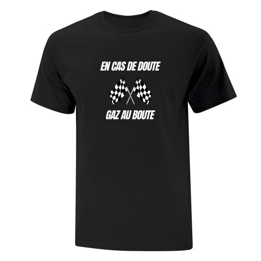 T-shirt imprimé "Gaz au boute"