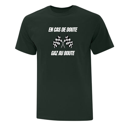 T-shirt "Gaz au boute" imprimé