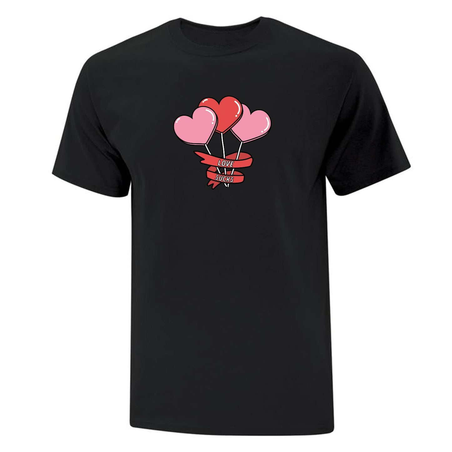 T-shirt "Love Sucks" imprimé