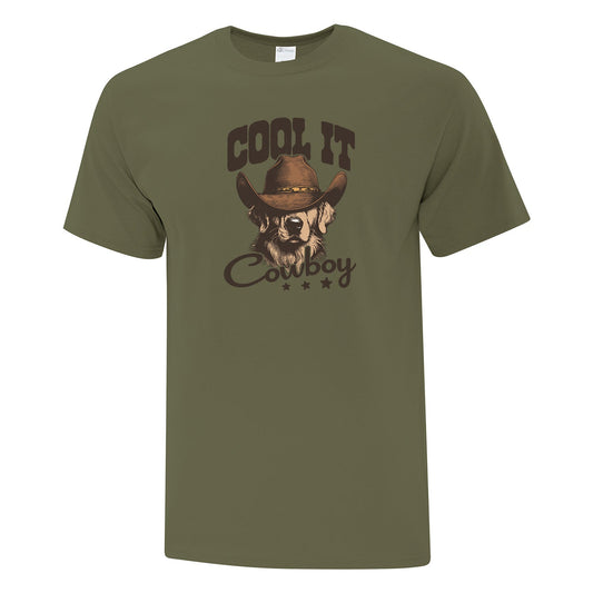 T-shirt imprimé « Cool it cowboy »