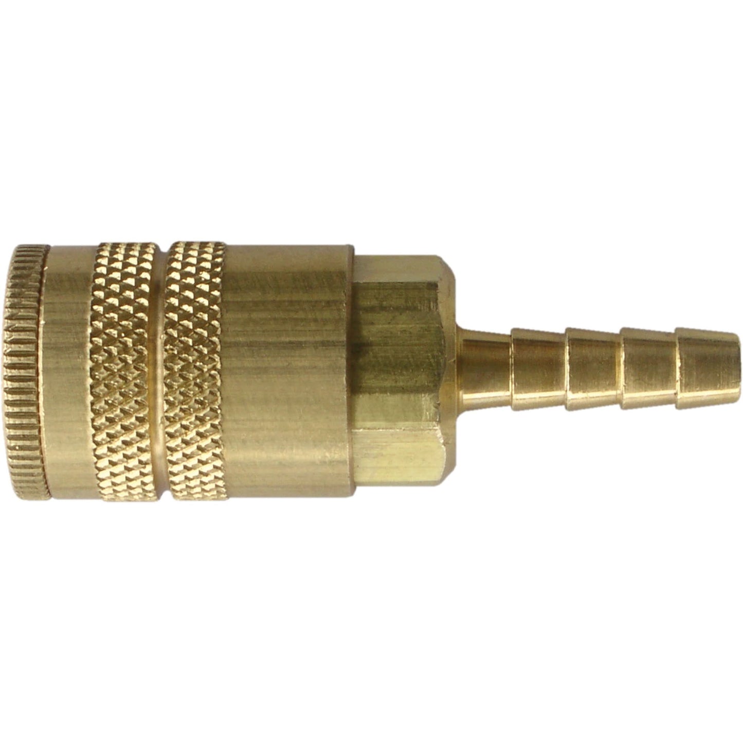 Maxquik 3/8" Hose Barb Quick Coupler, Zinc Plated Steel