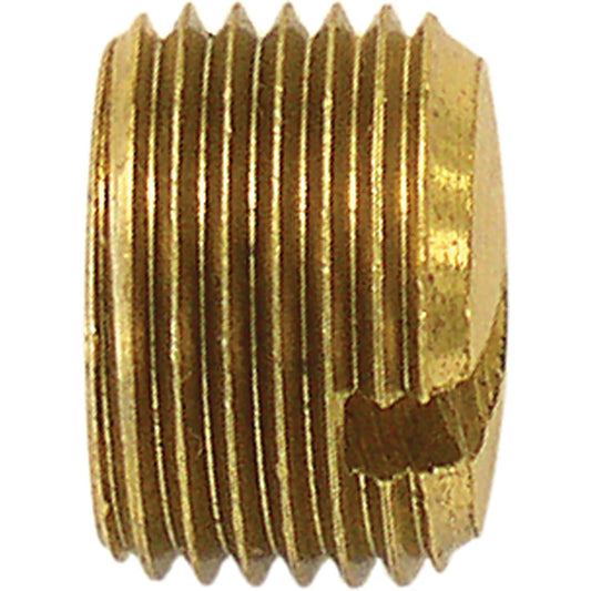 Pipe Plug (Slotted), 3/8" Dia., Brass