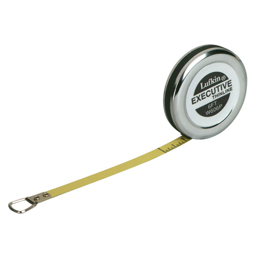 Mètre ruban de poche Executive®, 6 mm x 2 m, graduations 1 mm