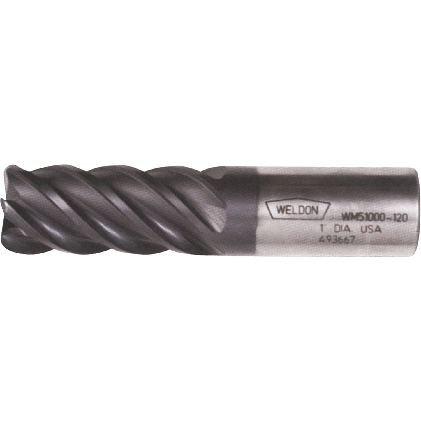 Fraise en bout, dia. 12,7 mm, 5 dents