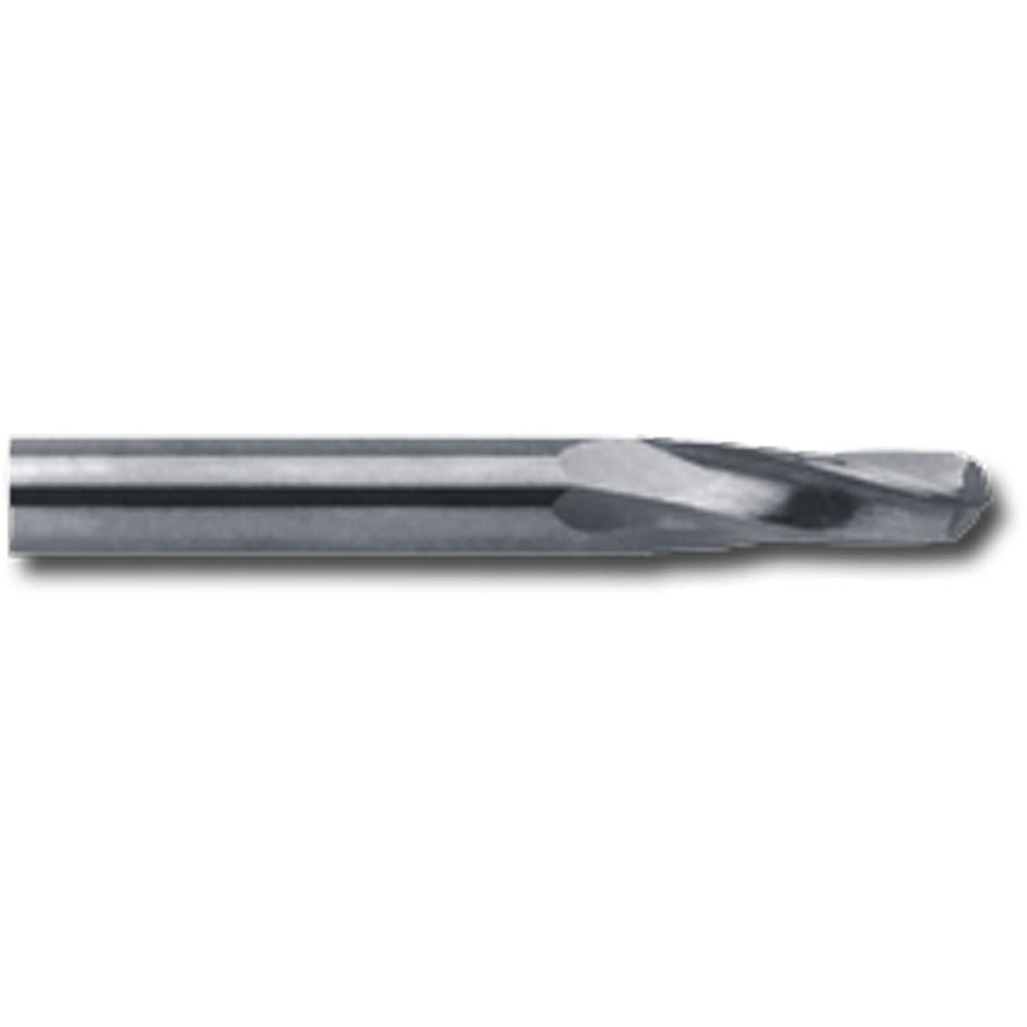 Ball End Extended Length End Mill, 3/16" Dia., 2 Flutes, Carbide