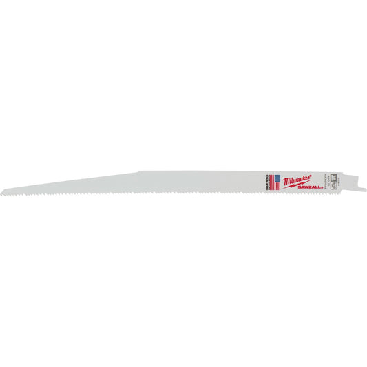 Sawzall® Reciprocating Saw Blades, Bi-Metal, 8-12 TPI, 12" L x 3/4" W