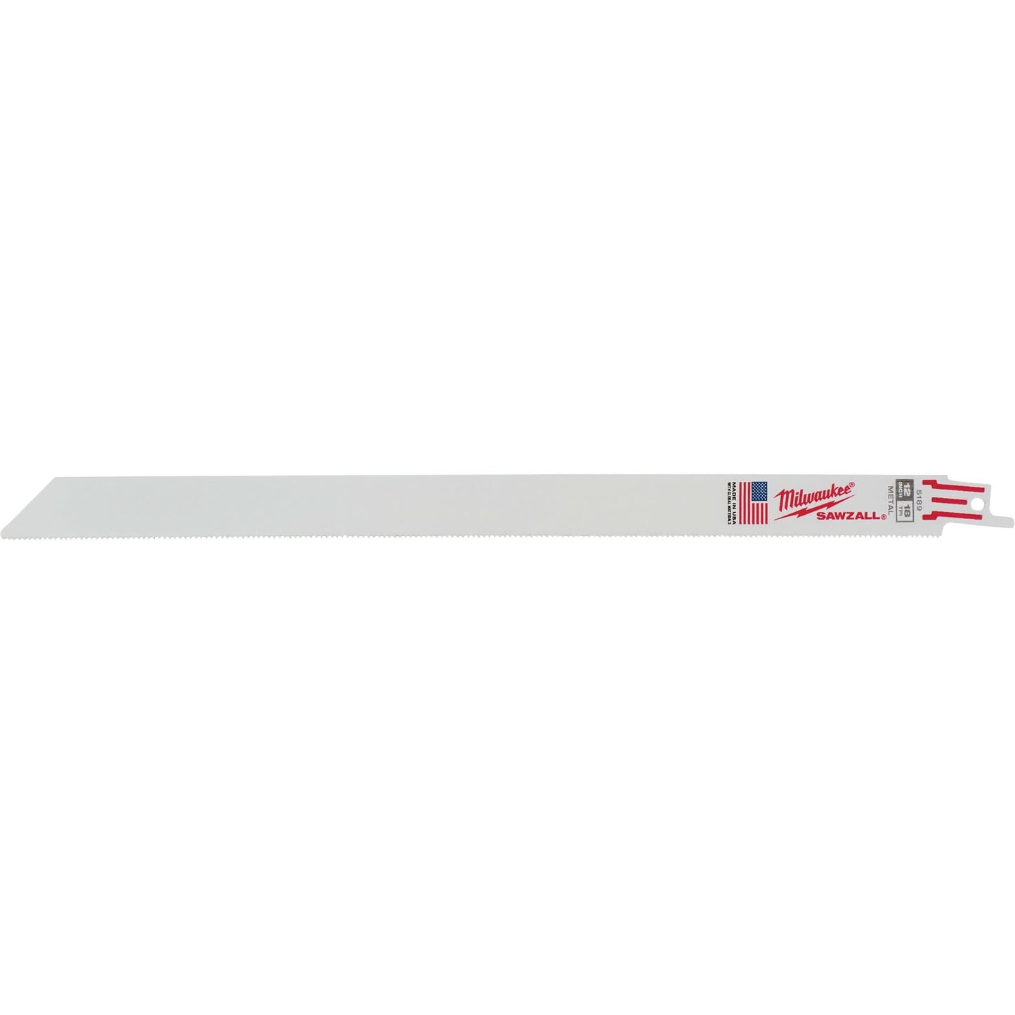 Sawzall® Reciprocating Saw Blades, Bi-Metal, 18 TPI, 12" L x 3/4" W