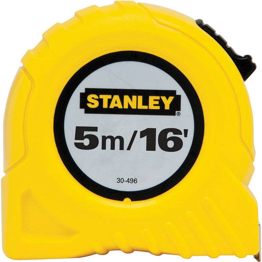 Tape Measure, 3/4" x 16'/5 m, Imperial & Metric Graduations