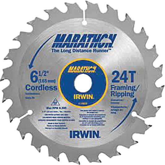 Marathon® Saw Blades, 6 1/2", 24 Teeth, Wood Use