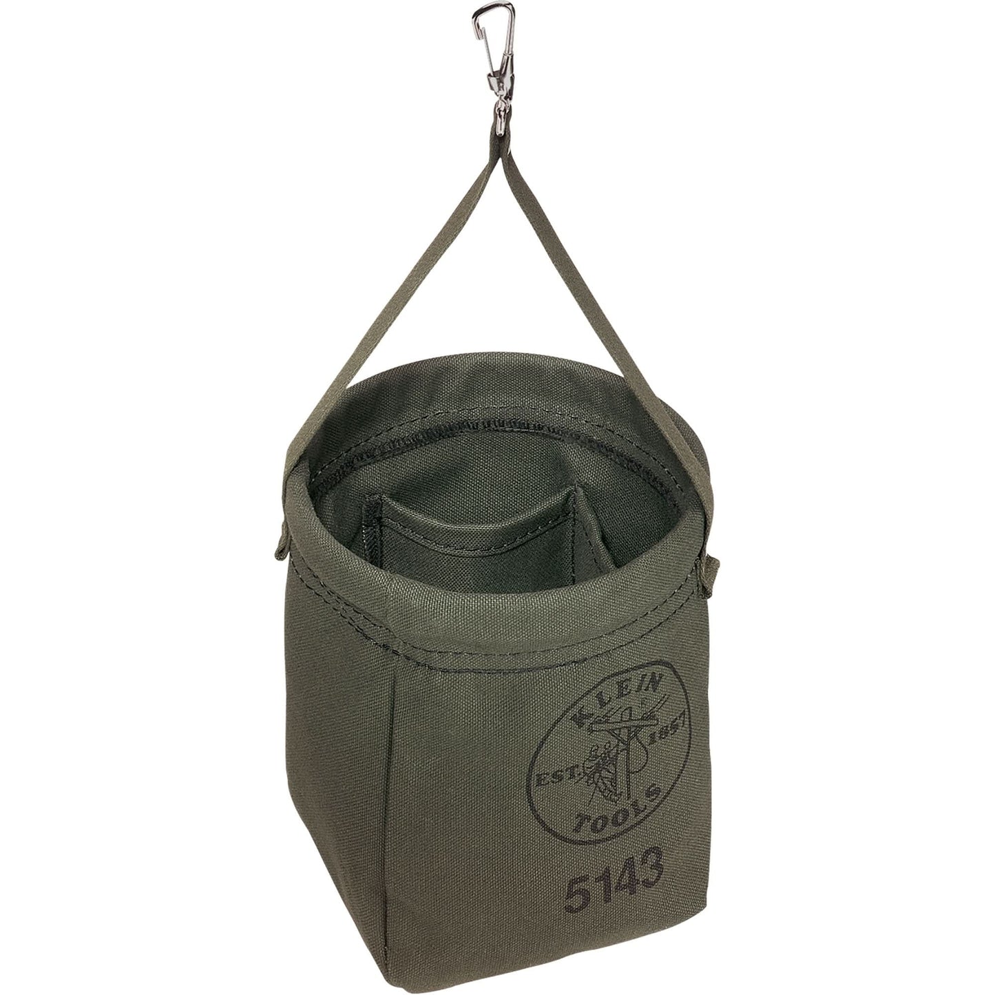 Tapered-Bottom Bag, 8" H, Canvas, Grey