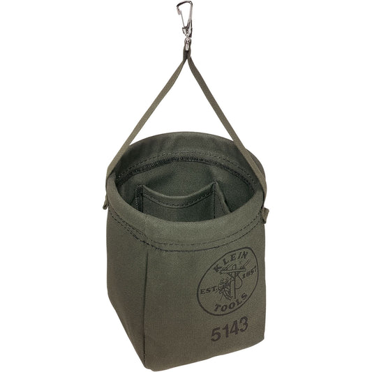 Tapered-Bottom Bag, 8" H, Canvas, Grey