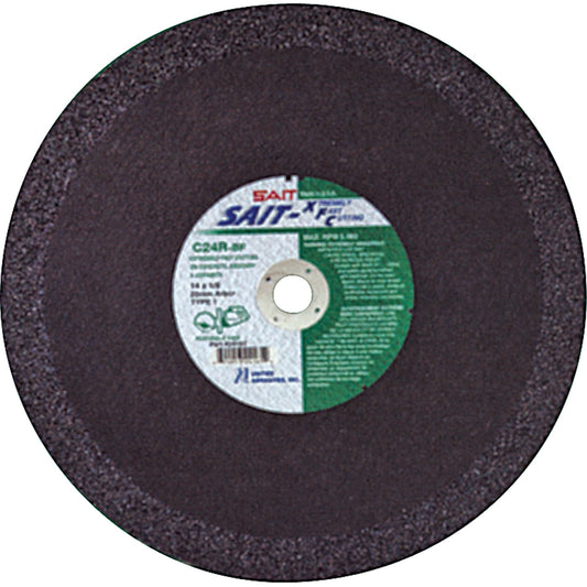C24R Concrete High Speed Cut-Off Wheel, 12" x 1/8", 1" Arbor, Type 1, Aluminum Oxide, 6300 RPM