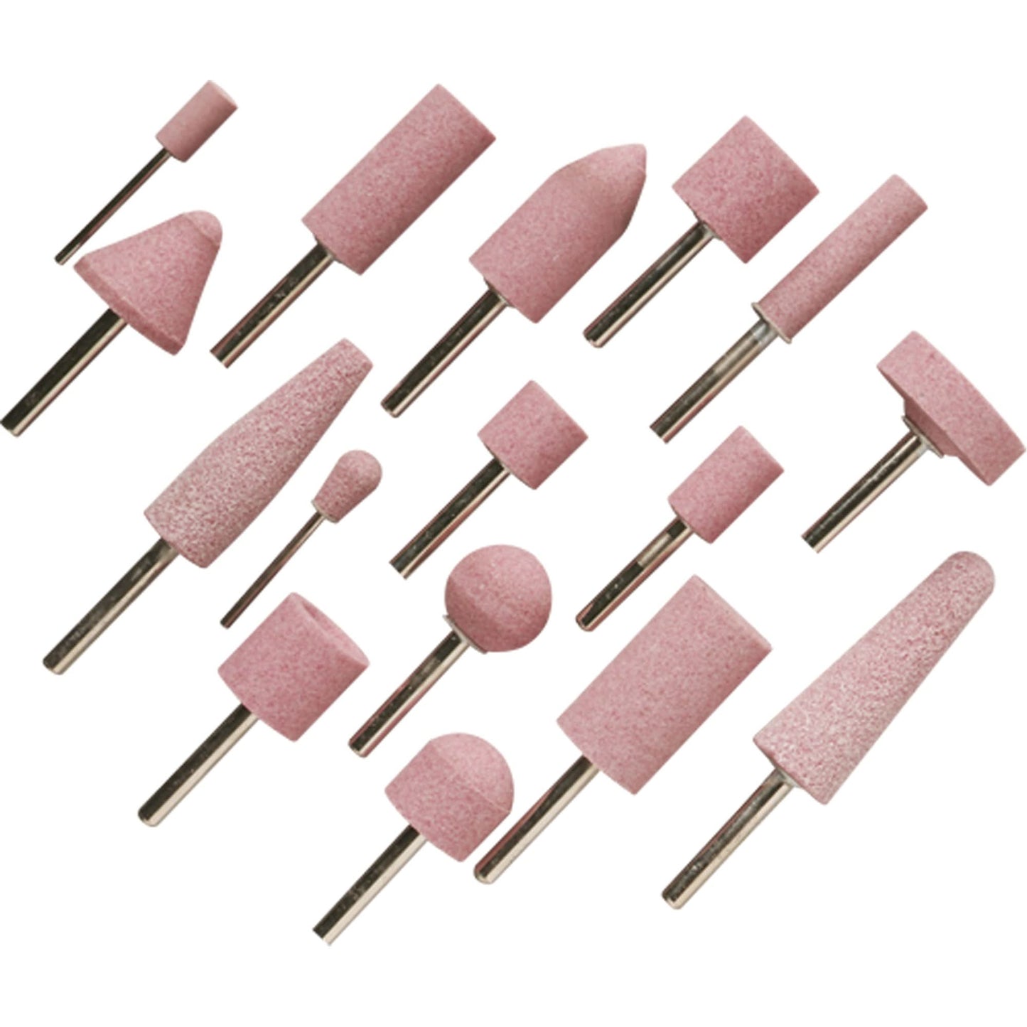 A60R Vitrified Mounted Points, A12, Aluminum Oxide, 11/16" Dia., 1-1/4" L, 60 Grit