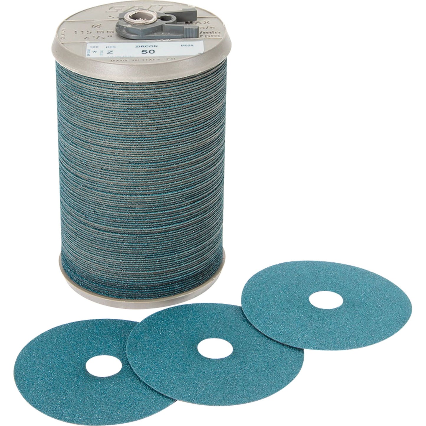 Blue Line™ Aggressive Grinding Fibre Disc, Zirconium, 50, 4-1/2" Dia x 7/8" Arbor