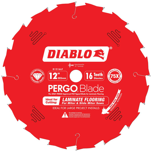 Lame de scie circulaire, 12 po, 16 dents, pour stratifiés