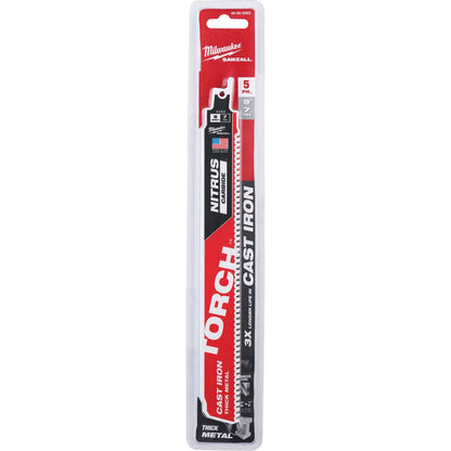 Sawzall® Torch™ Reciprocating Saw Blades, Carbide, 7 TPI, 9" L x 2" W