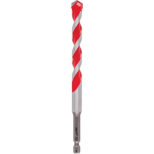 Shockwave™ Reduced Shank Hammer Drill Bit, 7/16", Carbide, 4" Flute