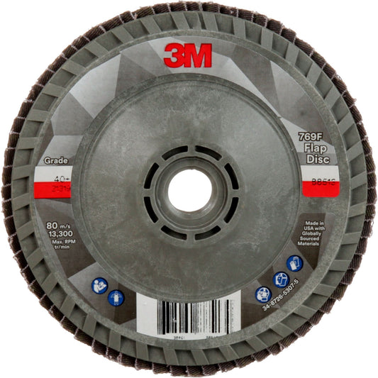 Disque à lamelles 769F Quick Change, 4-1/2" x 5/8"-11, Type 29, grain 40+, céramique