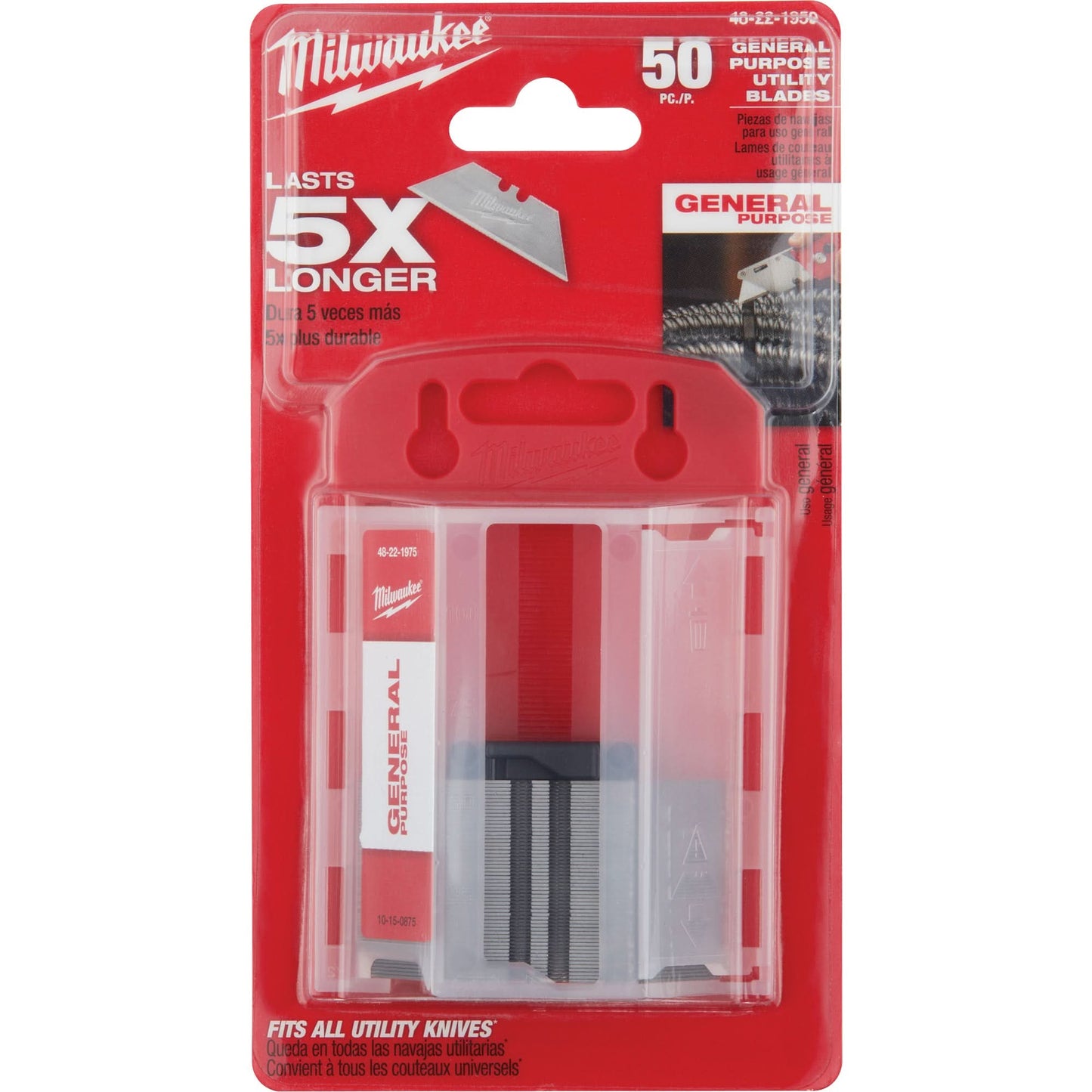 General Purpose Utility Blades with Dispenser, Single Style