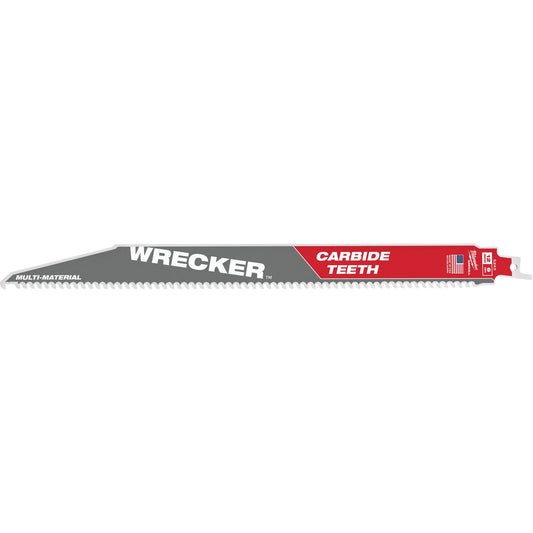 Lame Wrecker™ Sawzall® au carbure, 6 Dents/pouce, 30,5 cm L x 2,5 cm L
