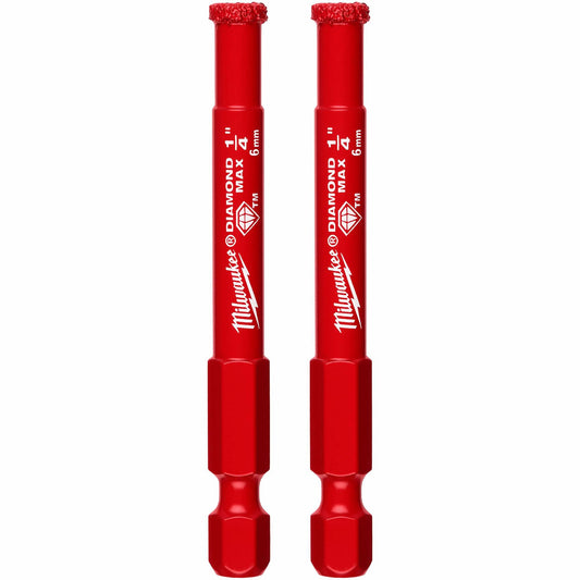 Diamond Max™ Hole Saw Bit, 1/4", 1-1/2" Depth of Cut, Diamond