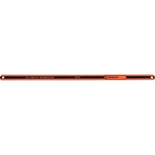 Hacksaw Replacement Blade, Bi-Metal, 12" L, 24 TPI