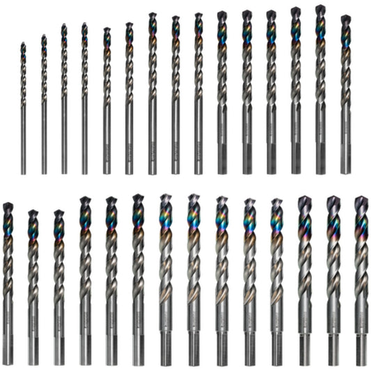 Metal Demon™ Drill Bit Set for Mild, Hardened and Stainless Steels, 29 Pieces