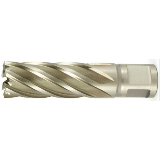 4501 Long Annular Cutter, 9/16" Diameter, High Speed Steel, 2" Depth of Cut, 3/4"/19.05 mm Shank