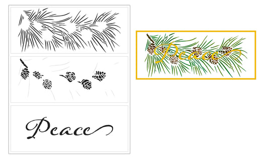 The Crafters Workshop Slimline Layered Pinecone Branch